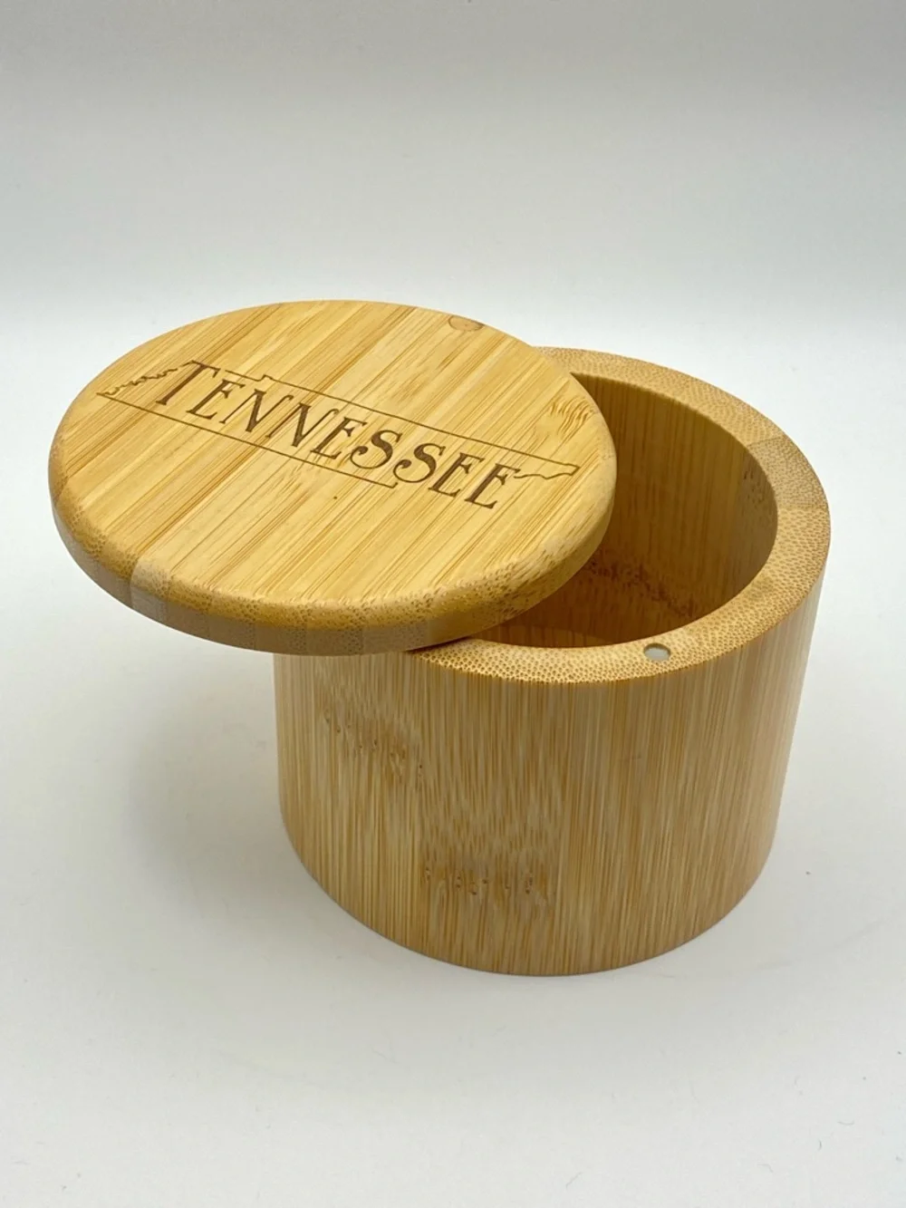 Totally Bamboo Salt Cellar 3.5” x 2.75” Tennessee Magnetic Closure Farmhouse